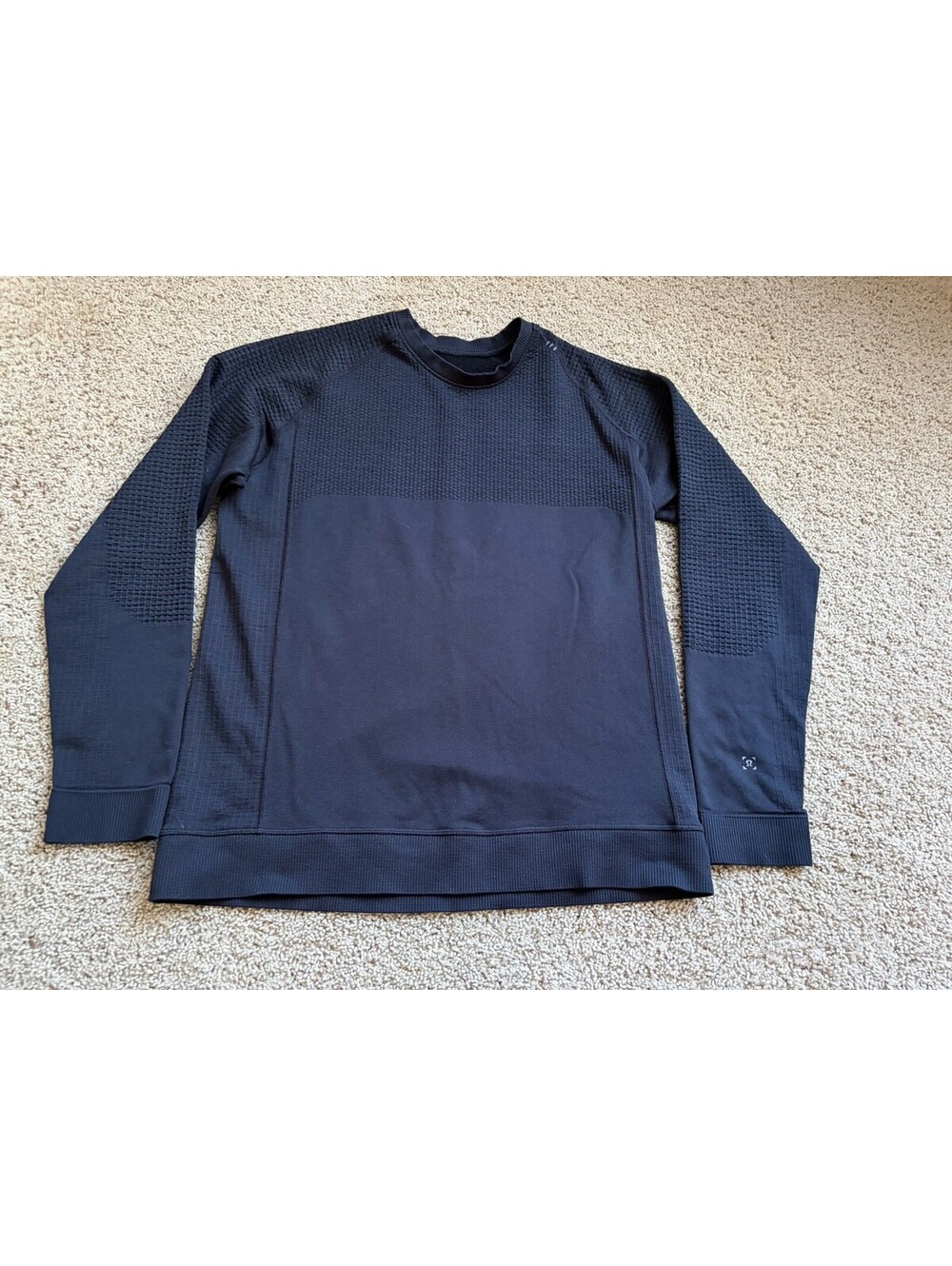 Men’s Lululemon Engineered Warmth Long Sleeve Crewneck Pullover Black M Medium M